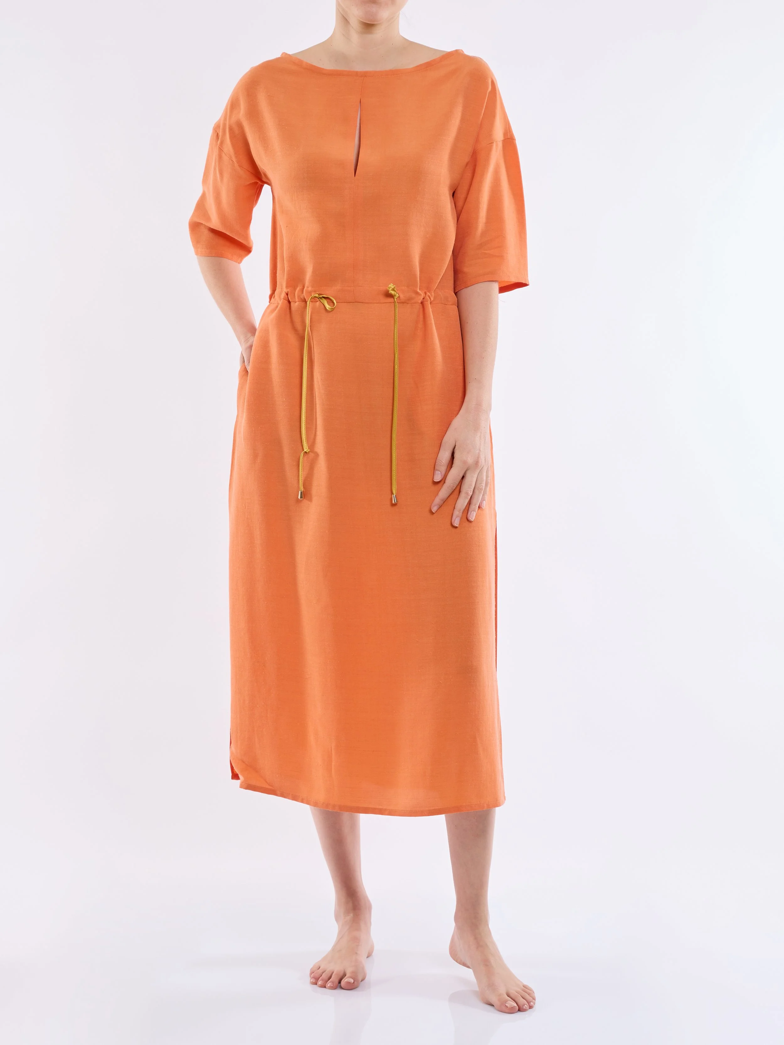 Swilda Orange Dress Florence Factory